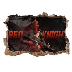 Sticker Mural Fortnite : Chevaleresse Rouge