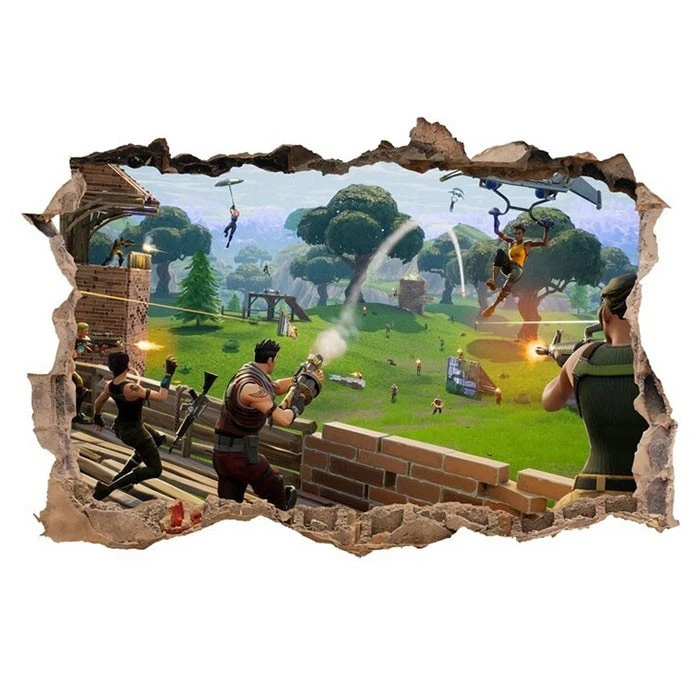 Sticker Mural Fortnite : Combat