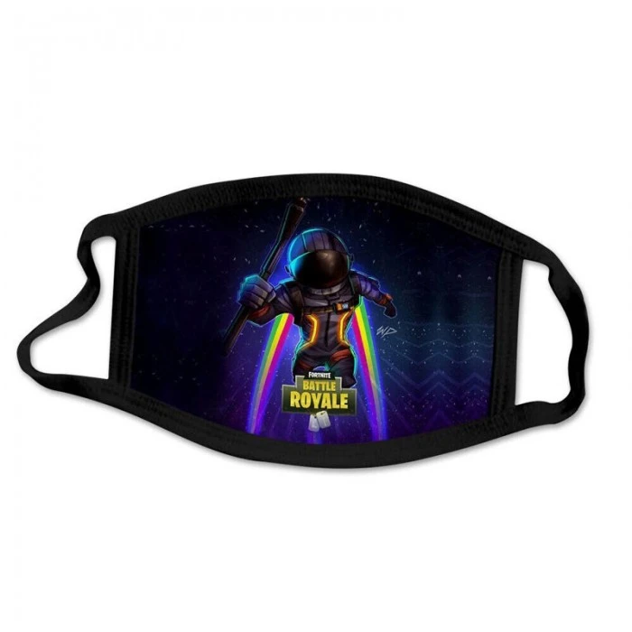 Masque Fortnite Coton : Voyageur Noir