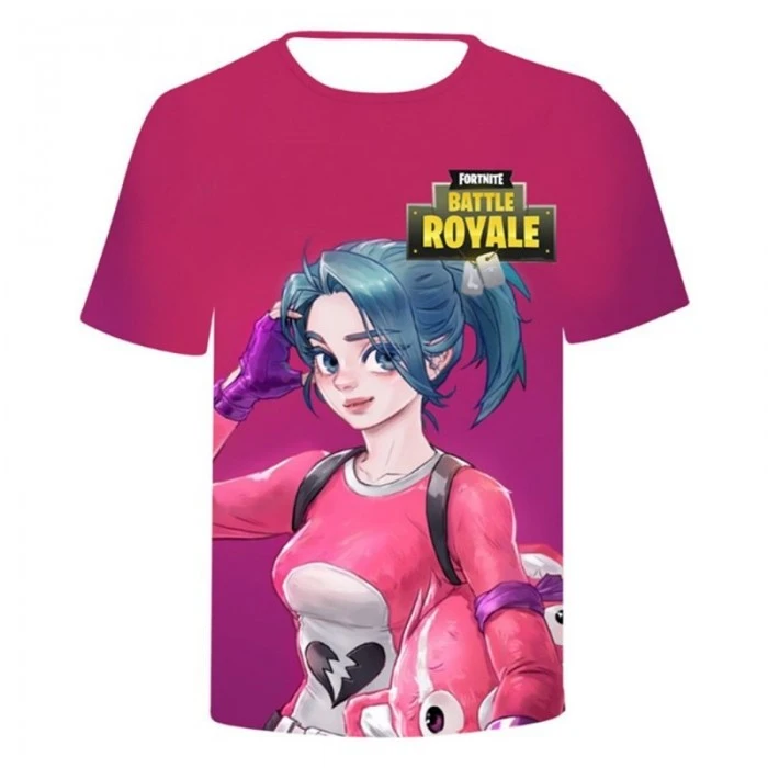 T-shirt Ours Rose Fortnite