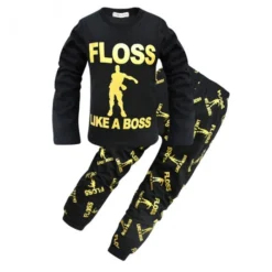 Pyjama Fortnite Enfant : Floss Like A Boss Noir & Or