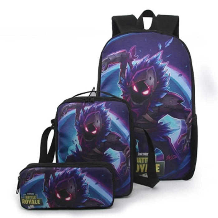 Sac à Dos + Sacoche + Trousse : Corbeau