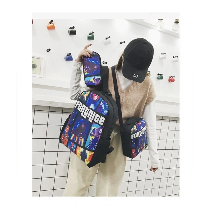 Sac à Dos + Sacoche + Trousse : Fortnite – Image 2
