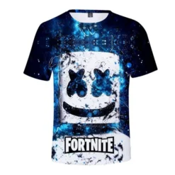 T-shirt Fortnite : Marshmello Masque Électrique