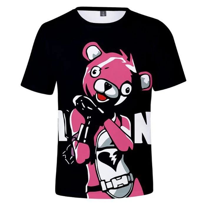 T-shirt Fortnite : Ours Rose